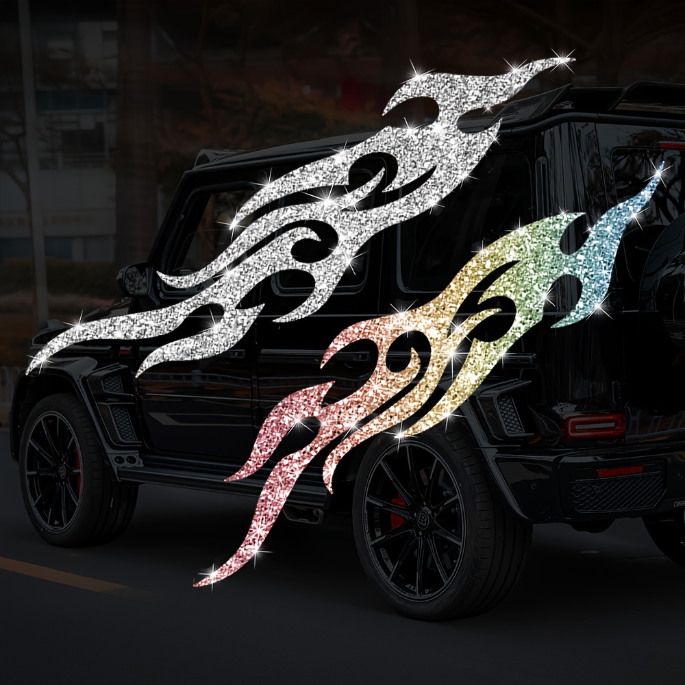 Glitter Vinyl Roll - 1 paire d'autocollants de moto Imitation