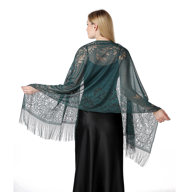 Tassel Fringe Trim - Longue robe coréenne à fleurs creuses
