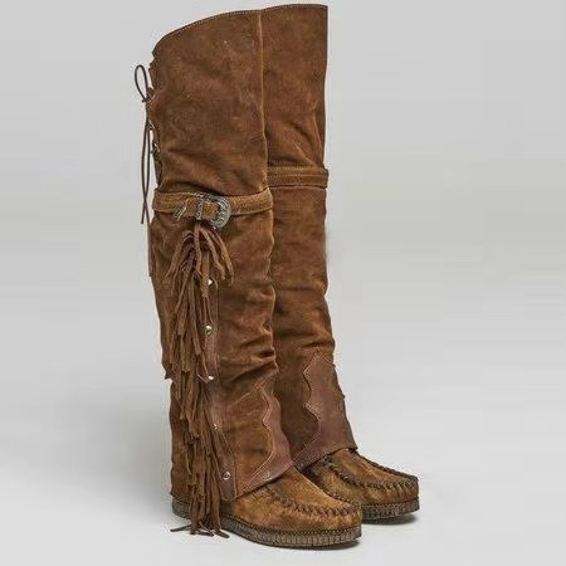 Tassel Fringe Trim - Nouvelles Bottes Femme 2026 à Franges