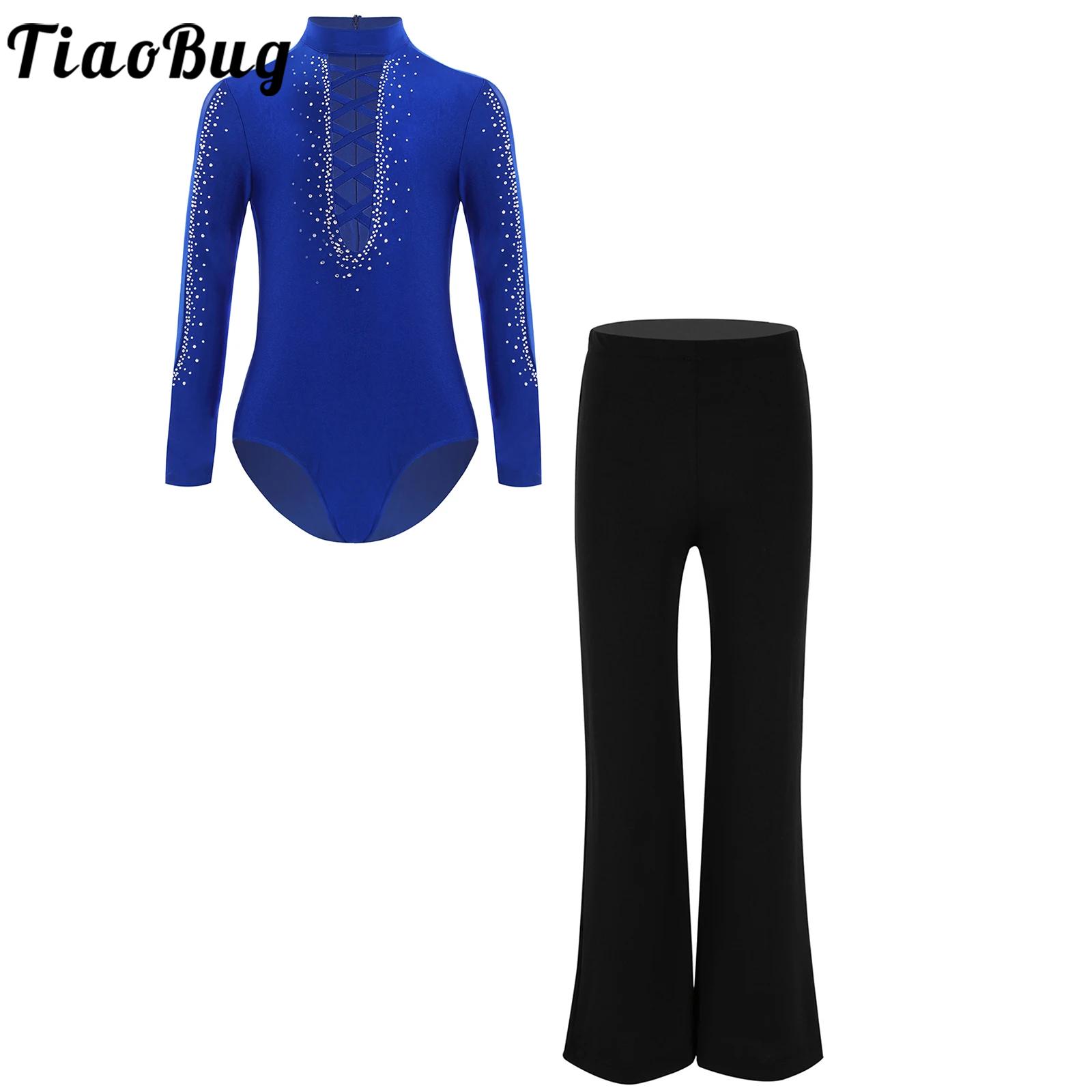 Rhinestone Banding Trim - Ensemble de justaucorps à bretelles avec