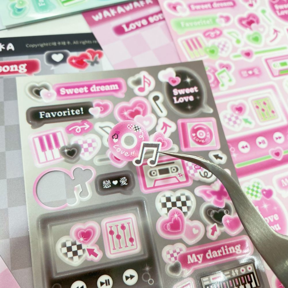 SCRAPBOOK musique autocollant  - Glitter Vinyl Roll avis et prix