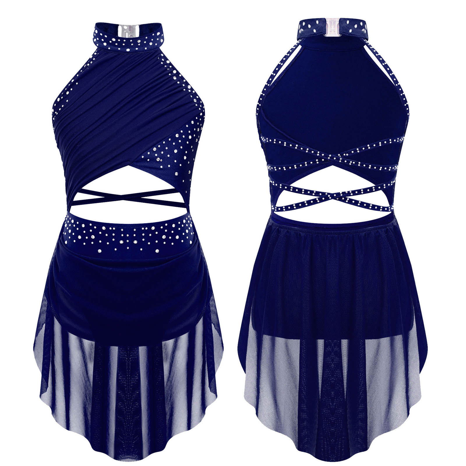 Robe de justaucorps de Ballet  - Rhinestone Banding Trim avis et prix