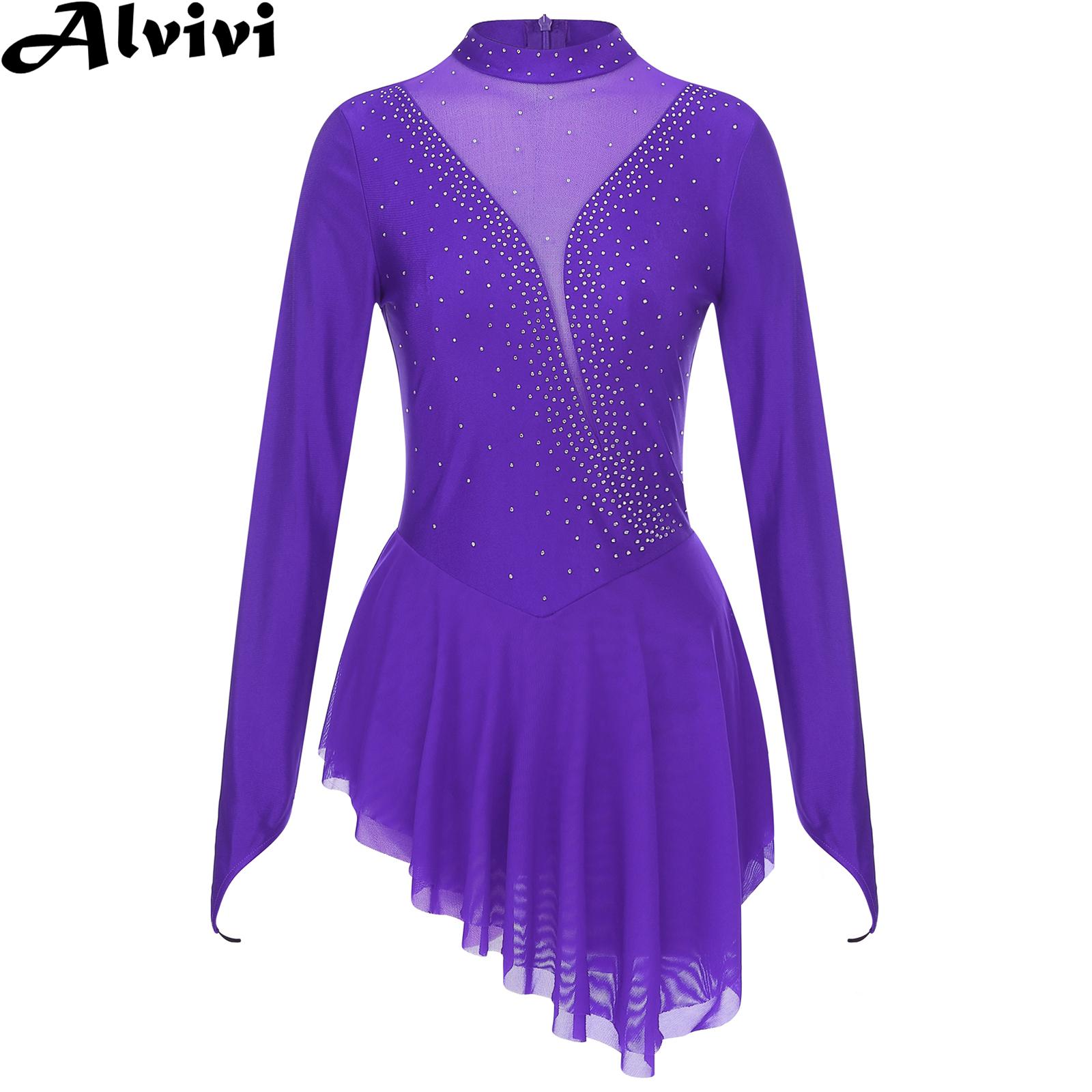 Robe justaucorps de gymnastiqu - Rhinestone Banding Trim avis et prix