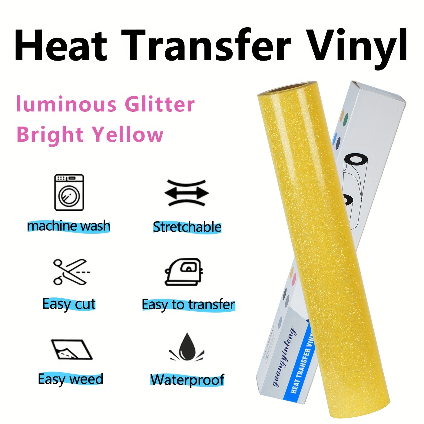Rouleaux de vinyle thermocolla - Glitter Vinyl Roll avis et prix