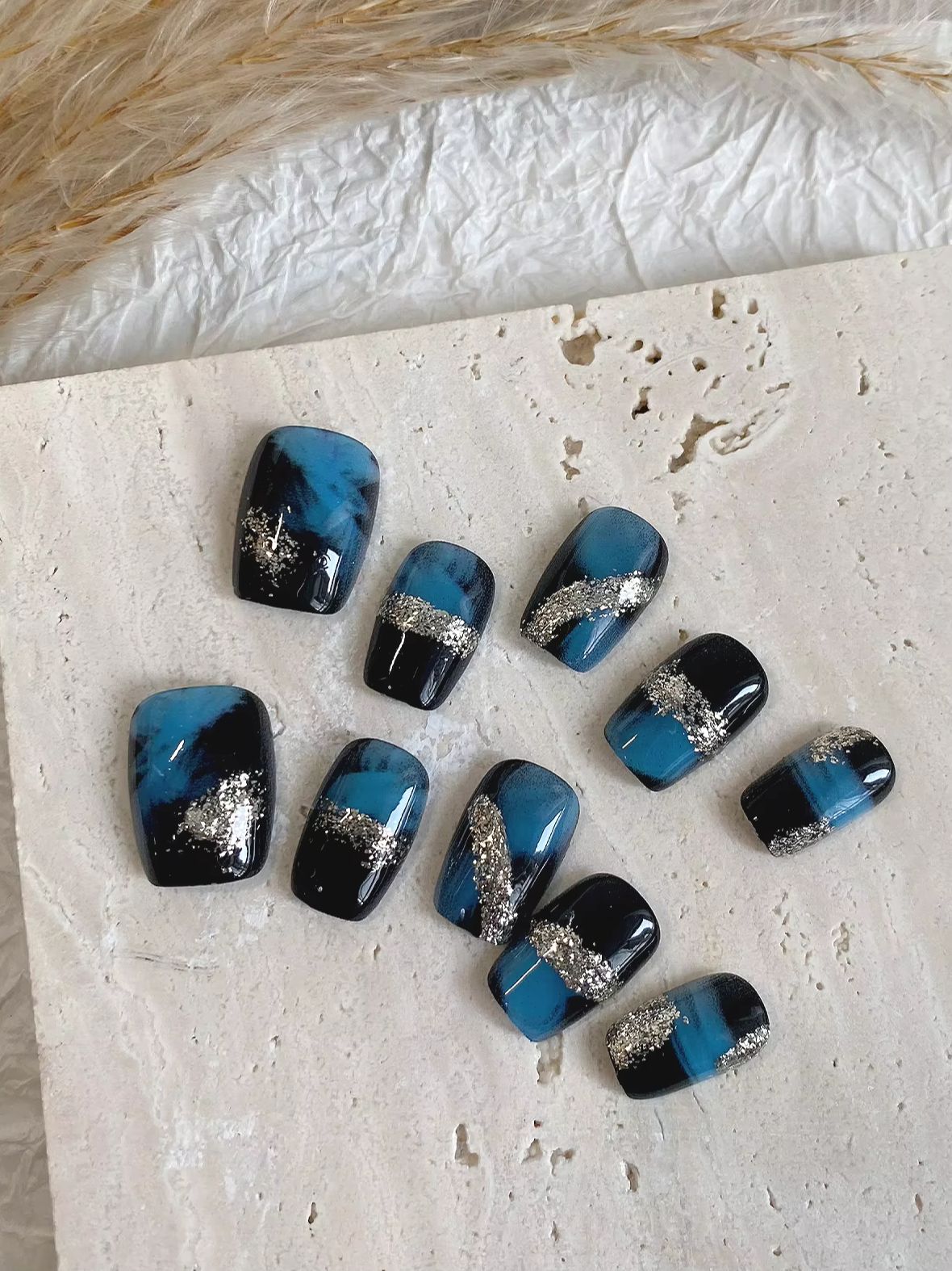 Lot de 10 faux ongles à presse - Glitter Vinyl Roll avis et prix