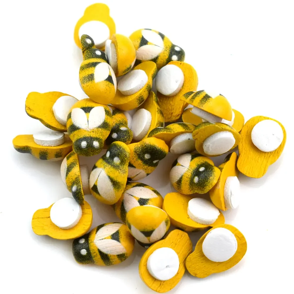 50 boutons en bois jaunes à co - Embellishment Glue Craft avis et prix