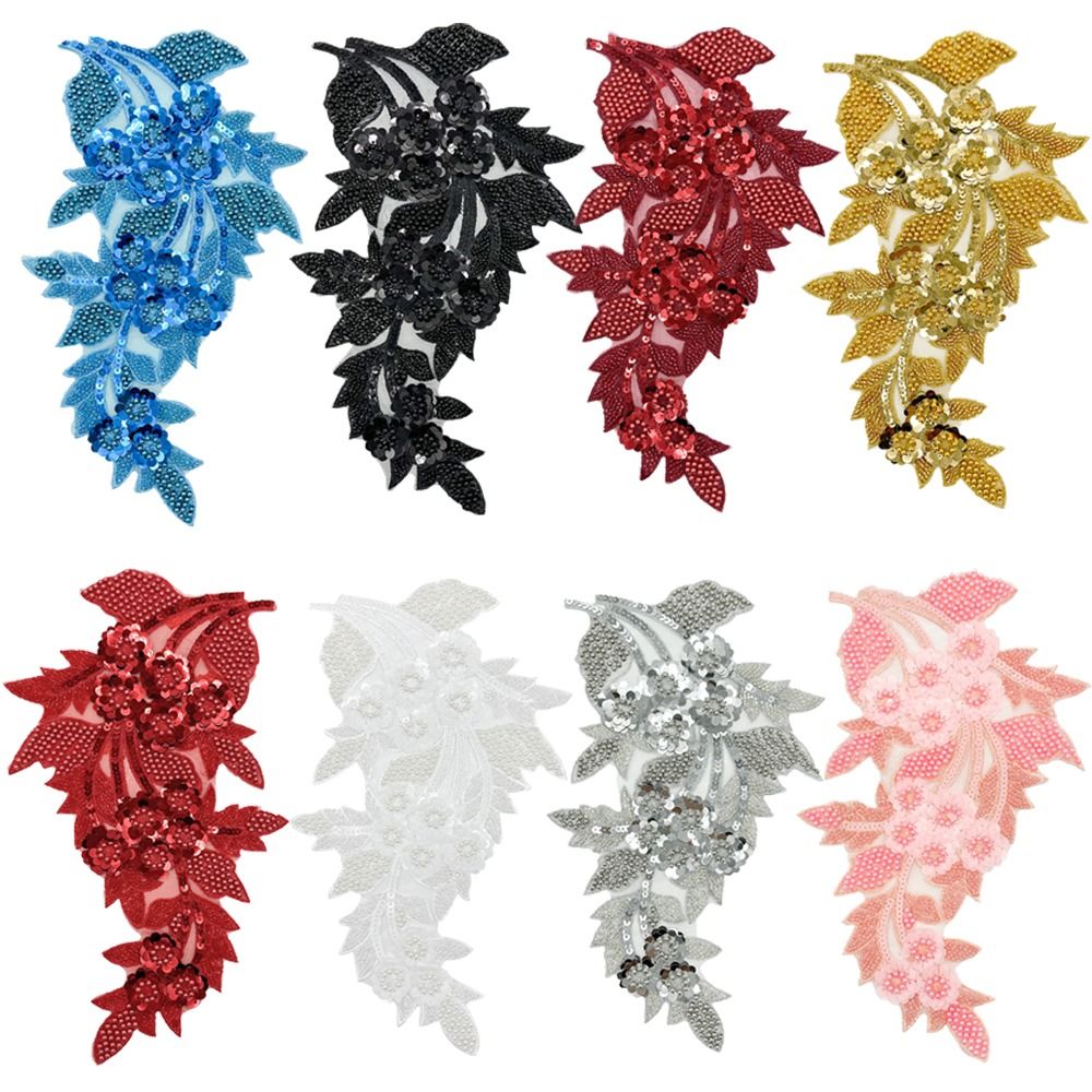 Patchs de fleurs 3D à sequins  - Applique Patch Flower avis et prix
