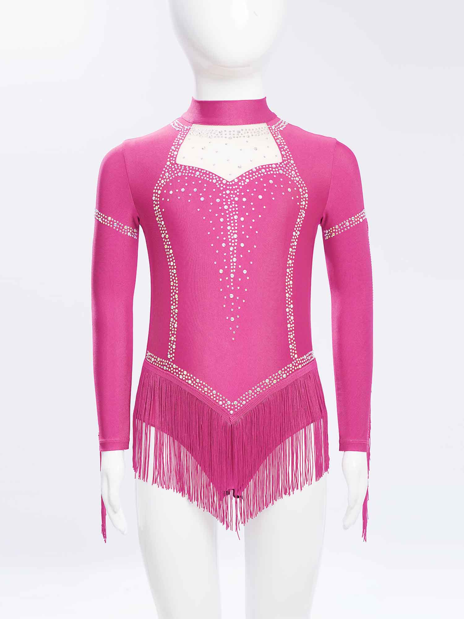 Body de danse latine à franges - Rhinestone Banding Trim avis et prix