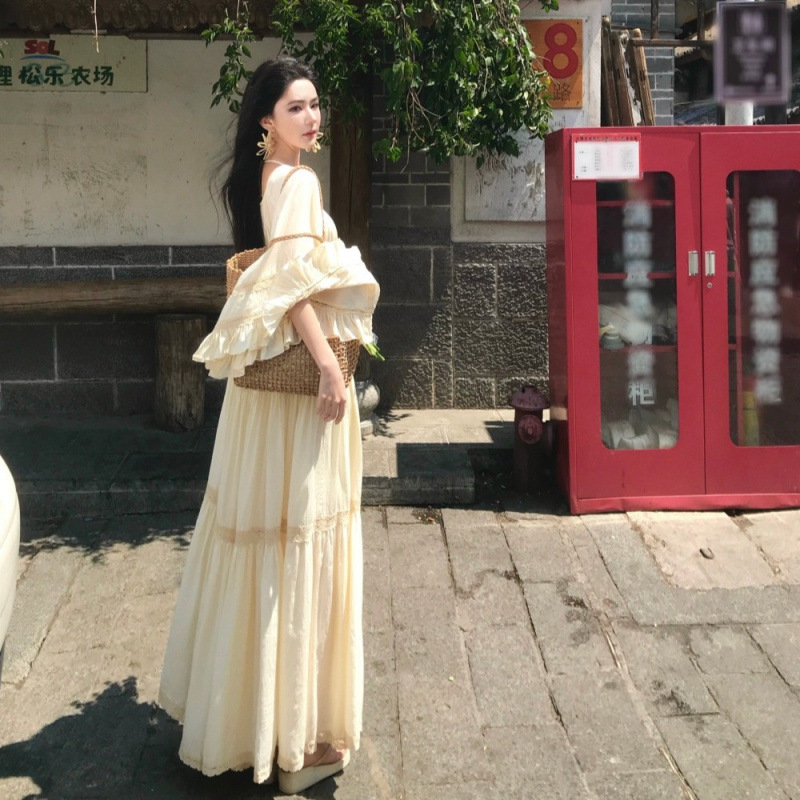 Nouvelle Robe Longue Bohème Ch - Embellish Knit avis et prix