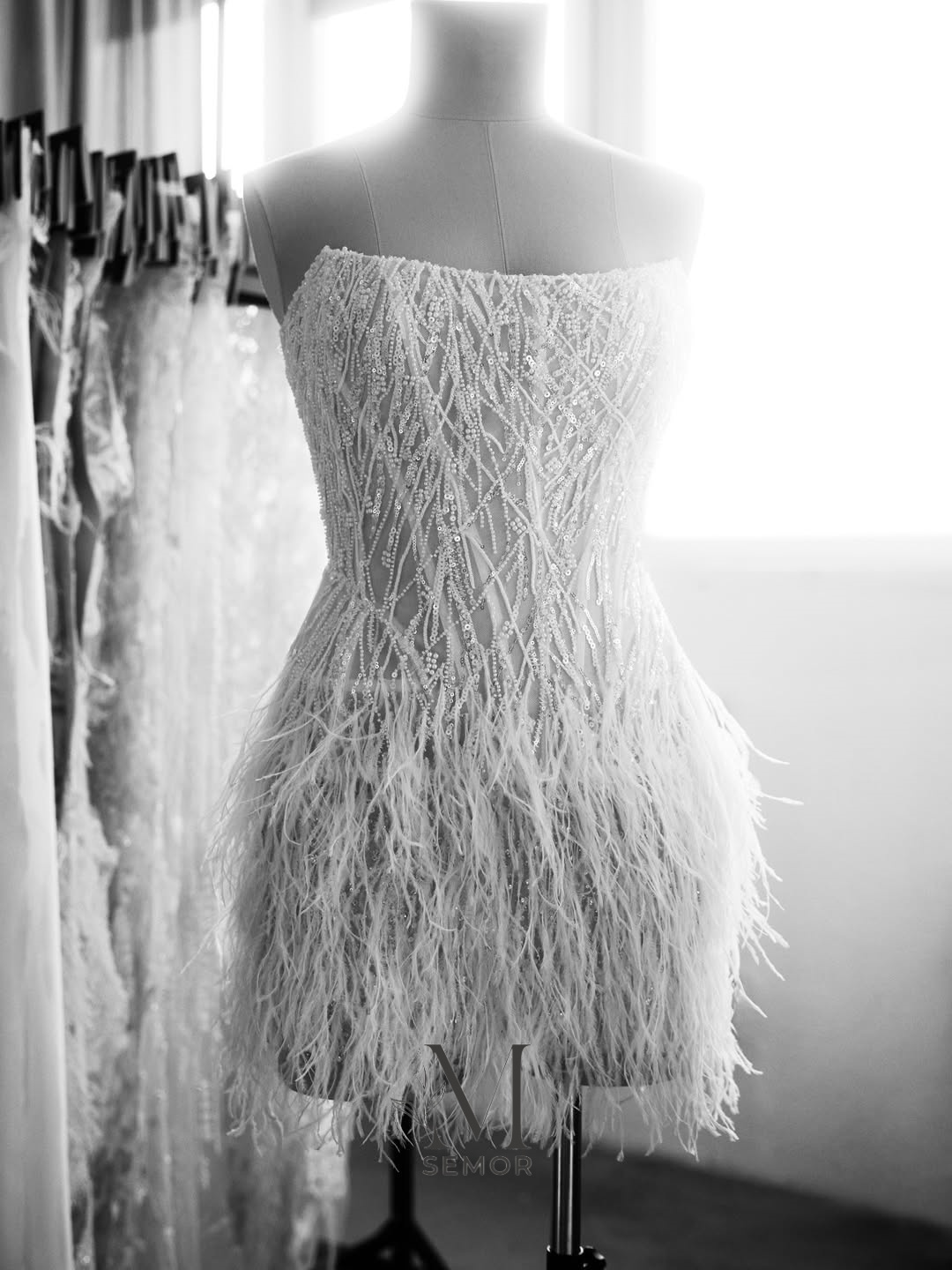 Robe de mariée courte exquise  - Tassel Fringe Trim avis et prix